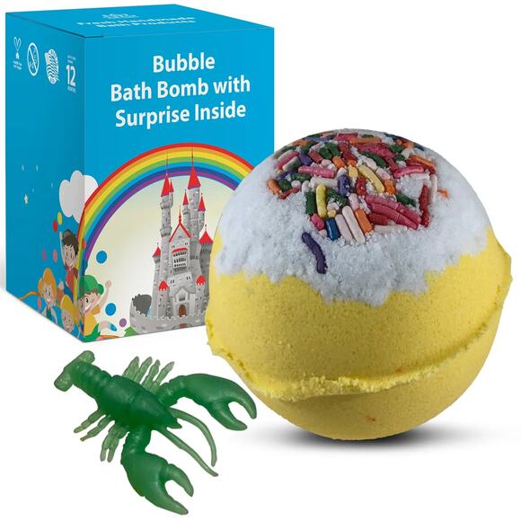 Fun Stretchy Toy Bath Bomb for Kids with Surprise Inside - Picture 1 of 6
